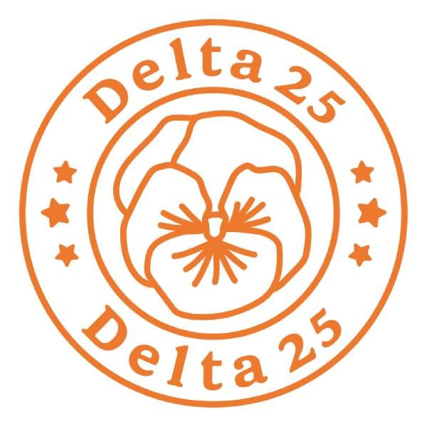 Logo 25 years of Delta